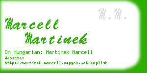 marcell martinek business card